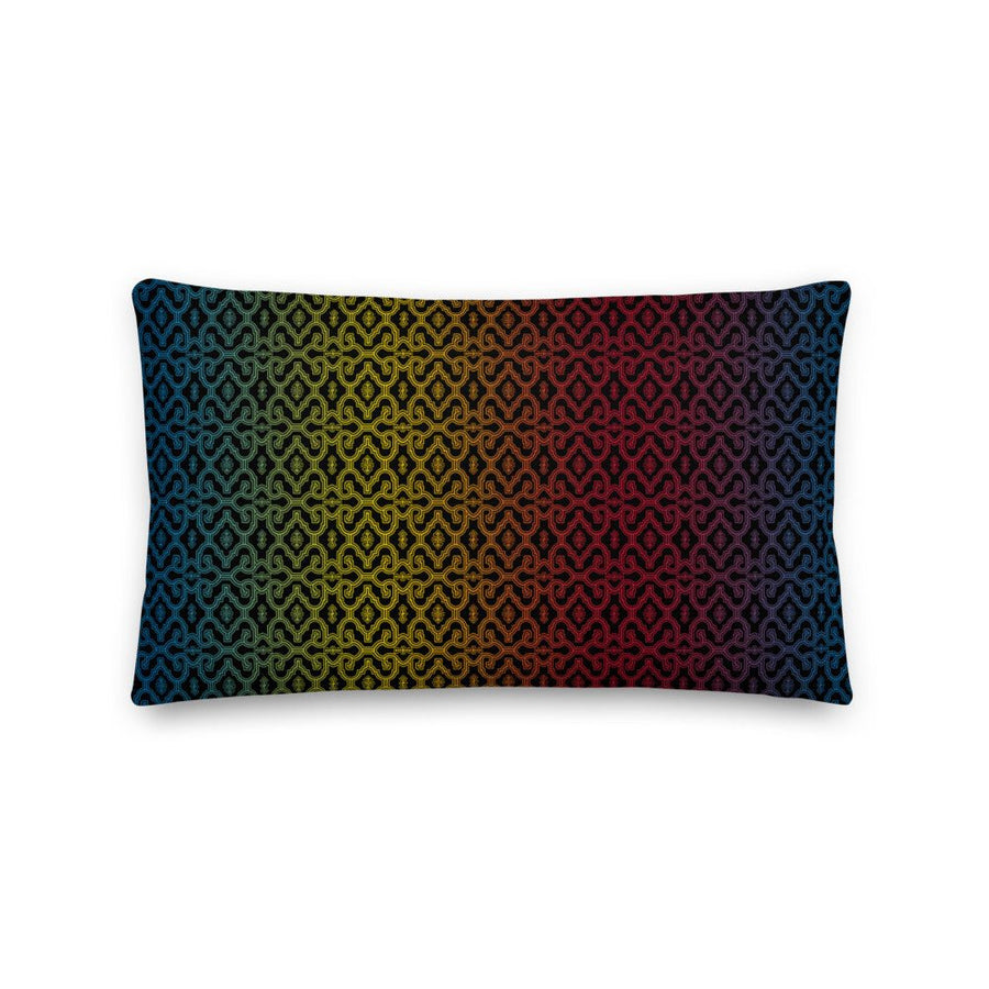 Shipibo Gradient - Rectangular Pillow - symbolika