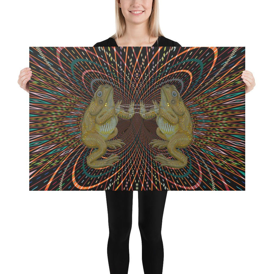 Bufo Alvarius Canvas 24 x 36 (61X91 cm) - symbolika