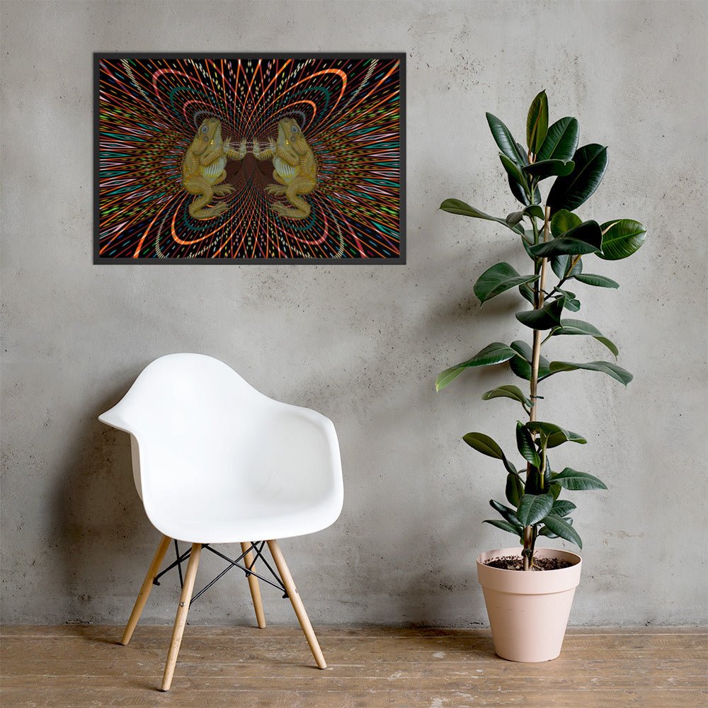Bufo Alvarius Framed poster - symbolika