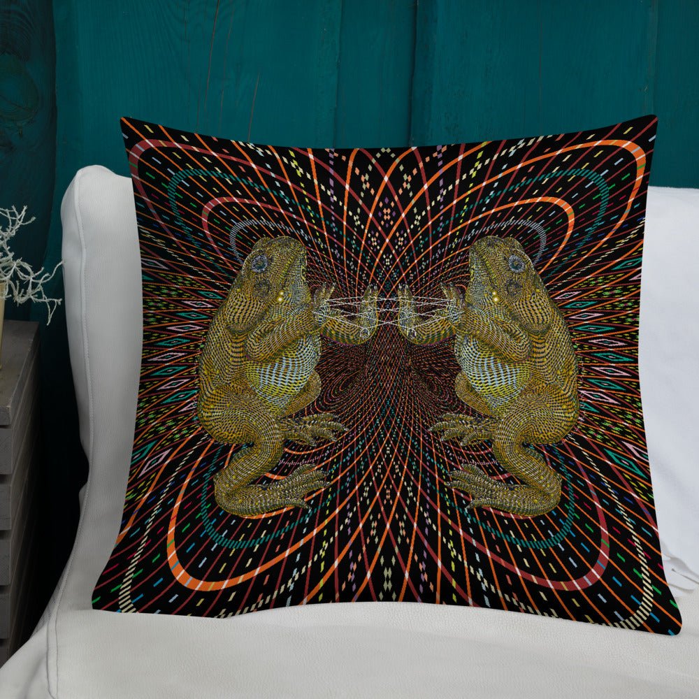 bufo alvarius Premium Pillow - symbolika