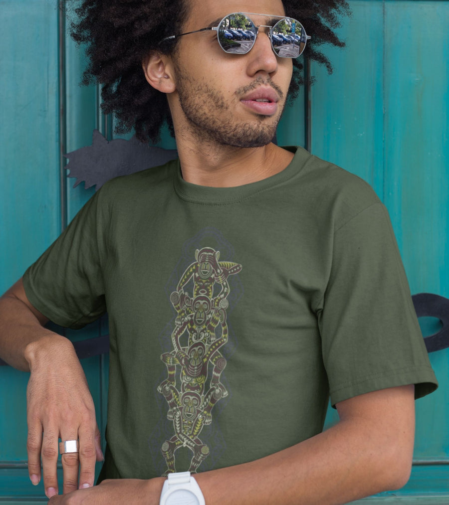 Monkey 4 Monkey T-Shirt Choice of Colors — Image 5 by Symbolika