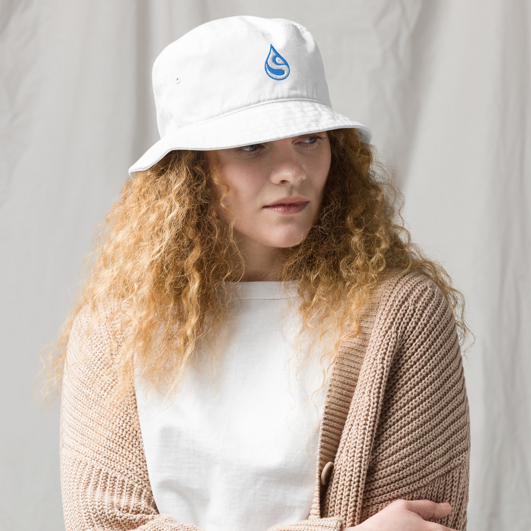 Drop Organic bucket hat - symbolika