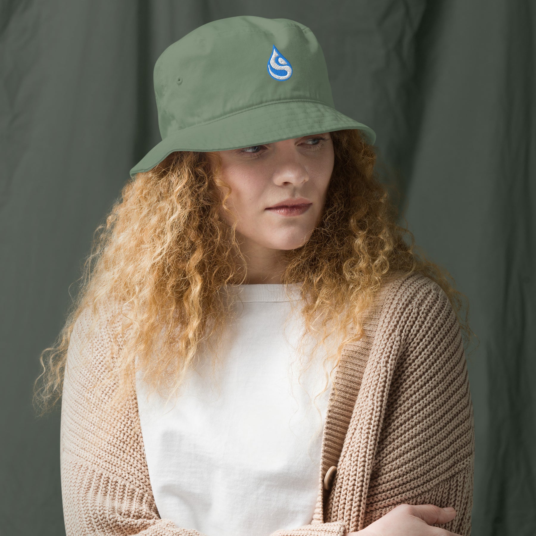 Drop Organic bucket hat - symbolika