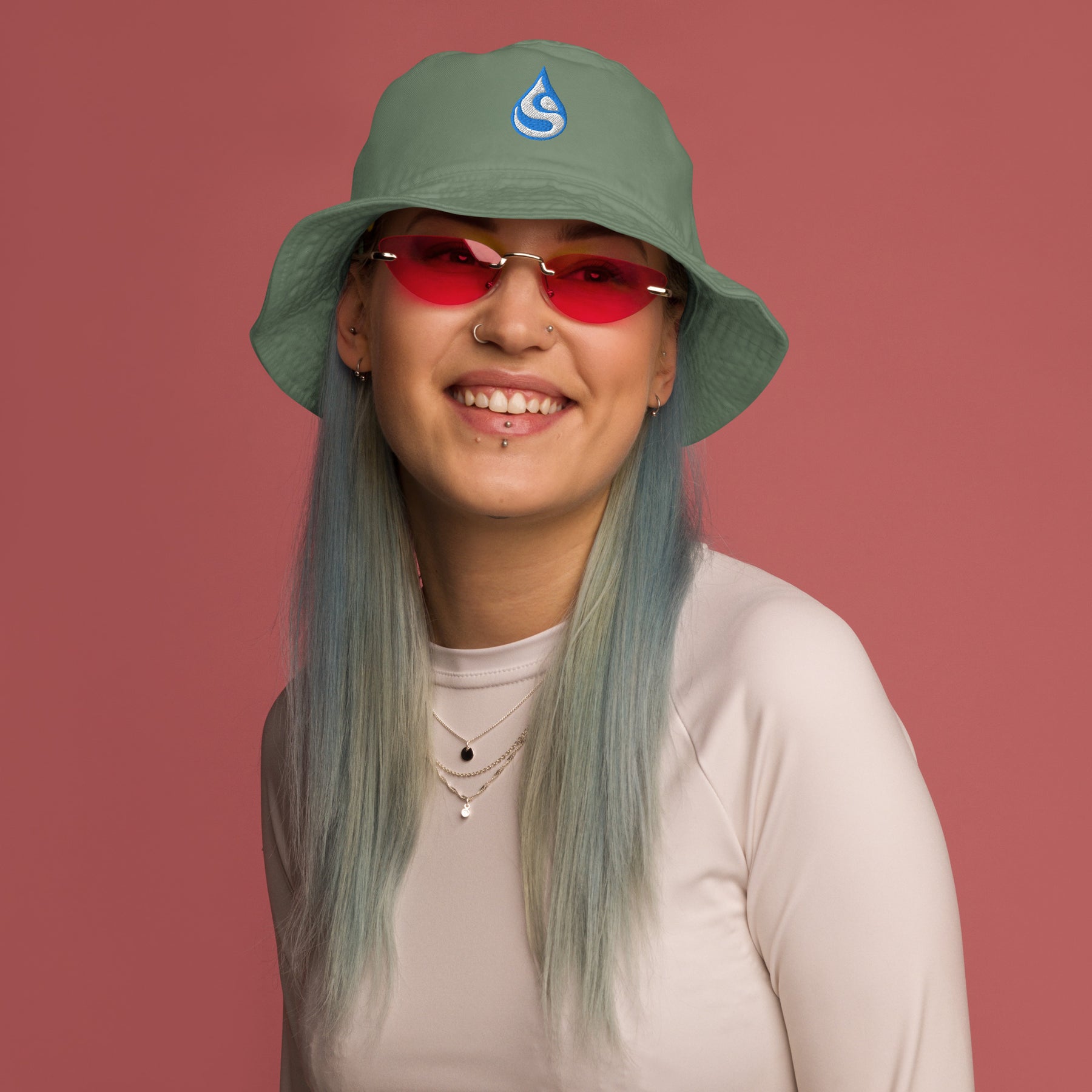 Drop Organic bucket hat - symbolika