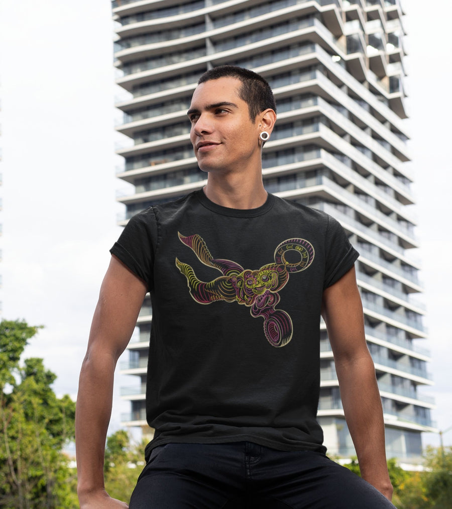Scissored T-Shirt Choice of Colors — visionary art by Symbolika