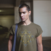 Shri Yantra Men T-Shirt - Made to order - Choice of Colours