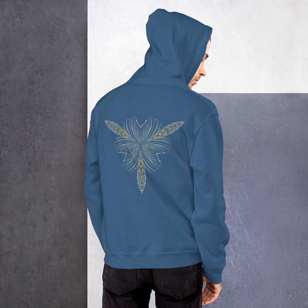 Dragonfly Mandala Shrooms Hoodie Choice of Colors — Image 10 by Symbolika