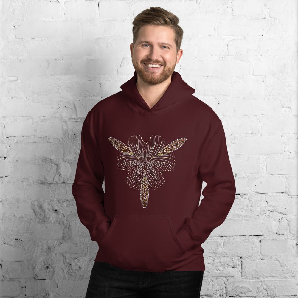 Dragonfly Mandala Hoodie Choice of Colors — Image 3 by Symbolika