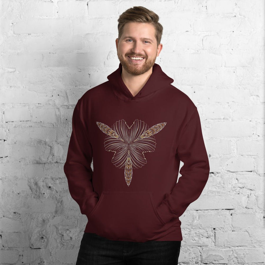 Dragonfly Mandala Hoodie Choice of Colors — Image 3 by Symbolika