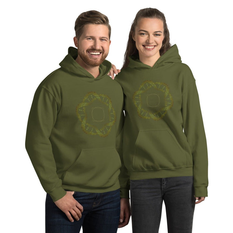 Square in a Circle Hoodie Choice of Colors — Image 6 by Symbolika