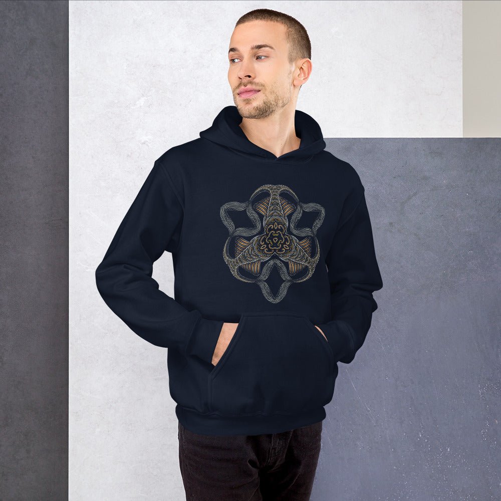 Coiled Mandala Hoodie Choice of Colors — Image 3 by Symbolika