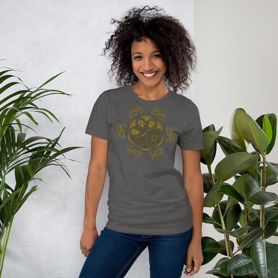 Flower Of Life - YinYang - Short - Sleeve Women T-Shirt - Colors - Made to order - symbolika