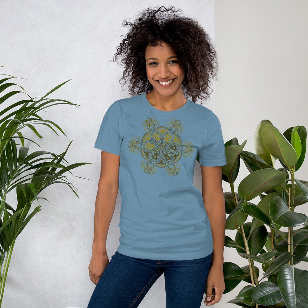 Flower Of Life - YinYang - Short - Sleeve Women T-Shirt - Colors - Made to order - symbolika