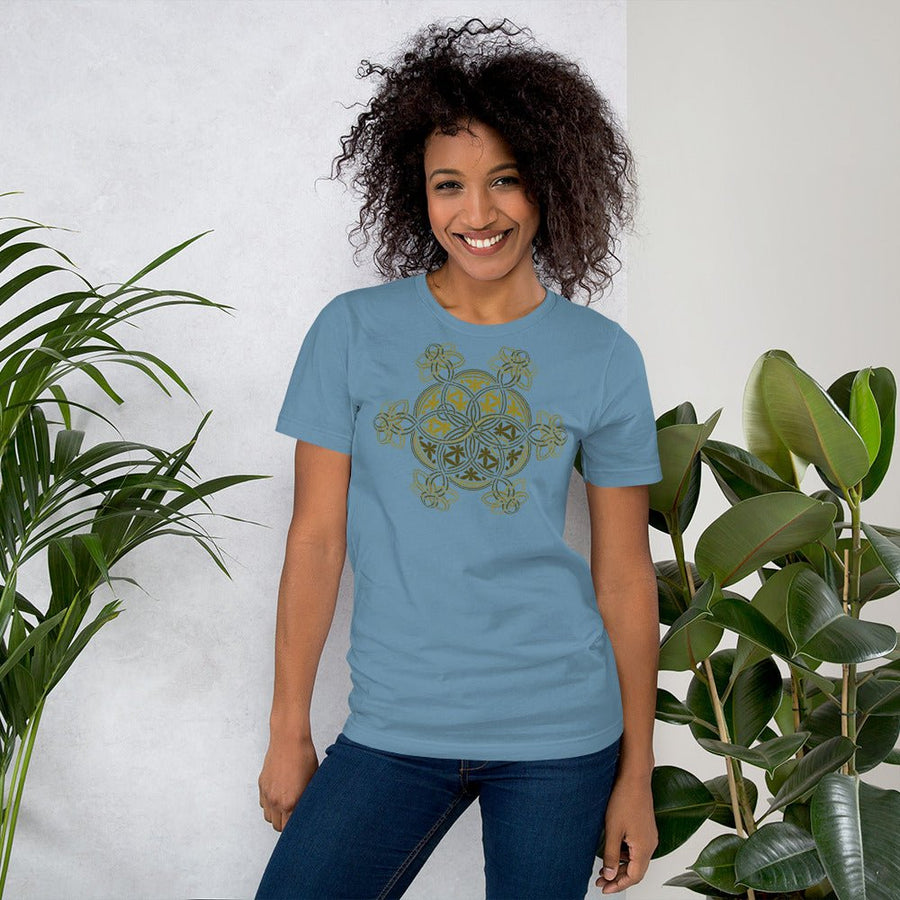 Flower Of Life - YinYang - Short - Sleeve Women T-Shirt - Colors - Made to order - symbolika