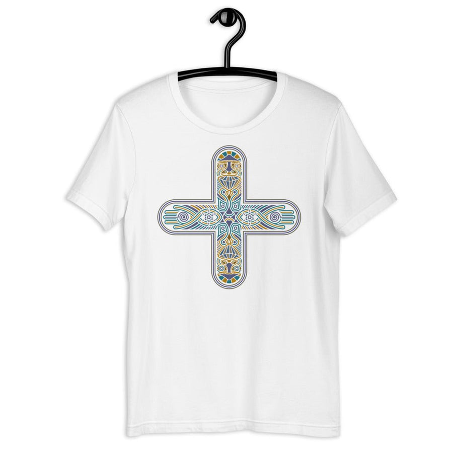 Decross Short - Sleeve Women T-Shirt - White - Made to order - symbolika