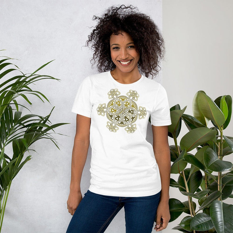 Flower Of Life - YinYang - Short - Sleeve Women T-Shirt - Colors - Made to order - symbolika