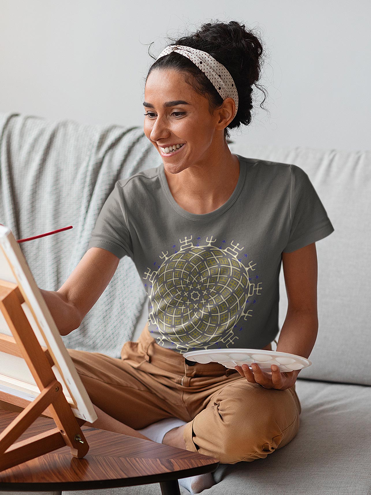 Vortex Cross Short - Sleeve Women T-Shirt - Colors - Made to order - symbolika