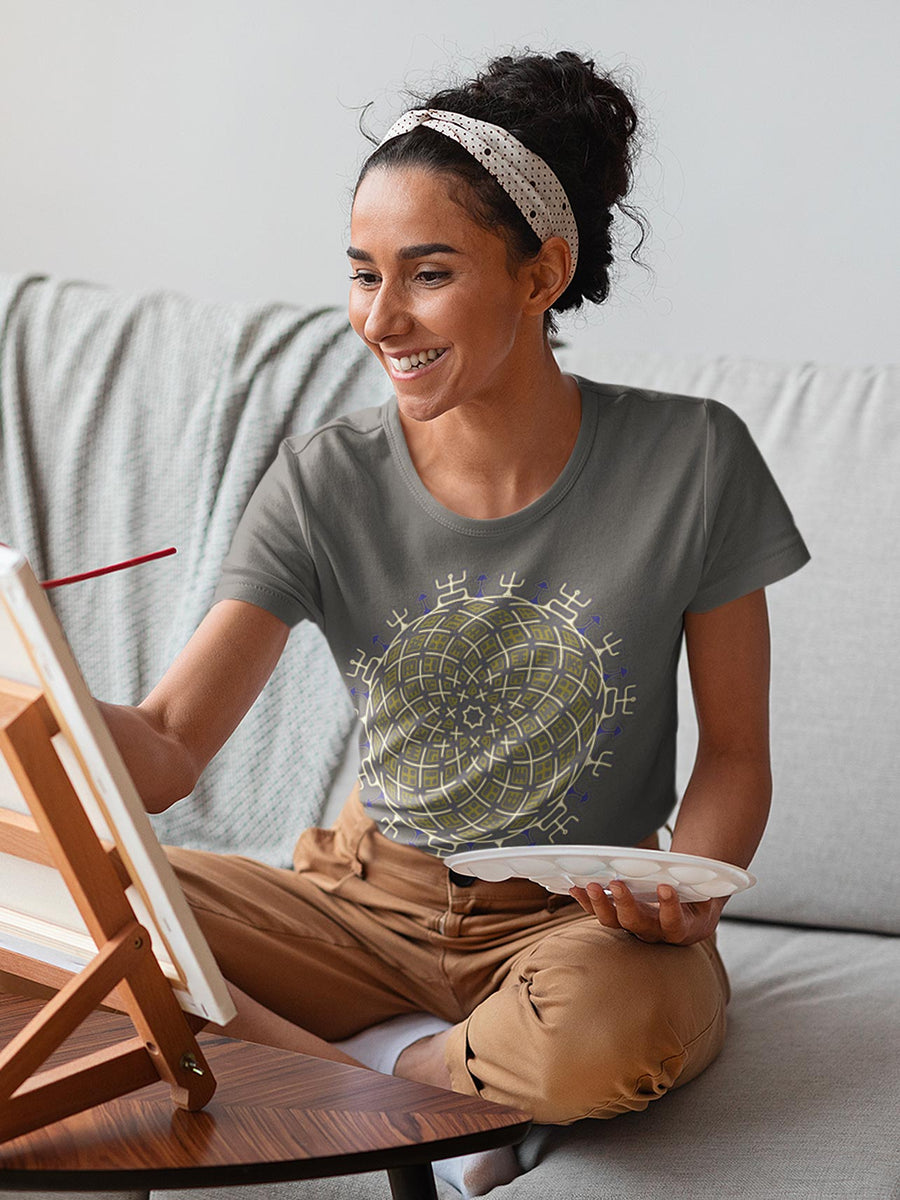 Vortex Cross Short - Sleeve Women T-Shirt - Colors - Made to order - symbolika
