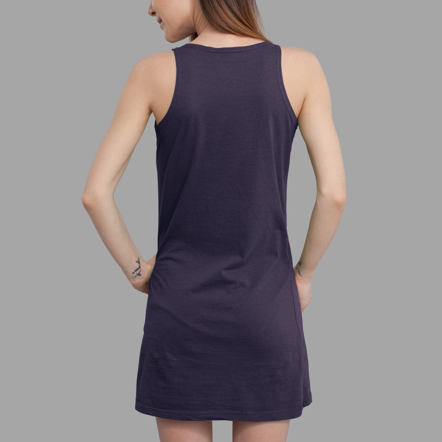 Icaruna Dress Aubergine — Image 2 by Symbolika