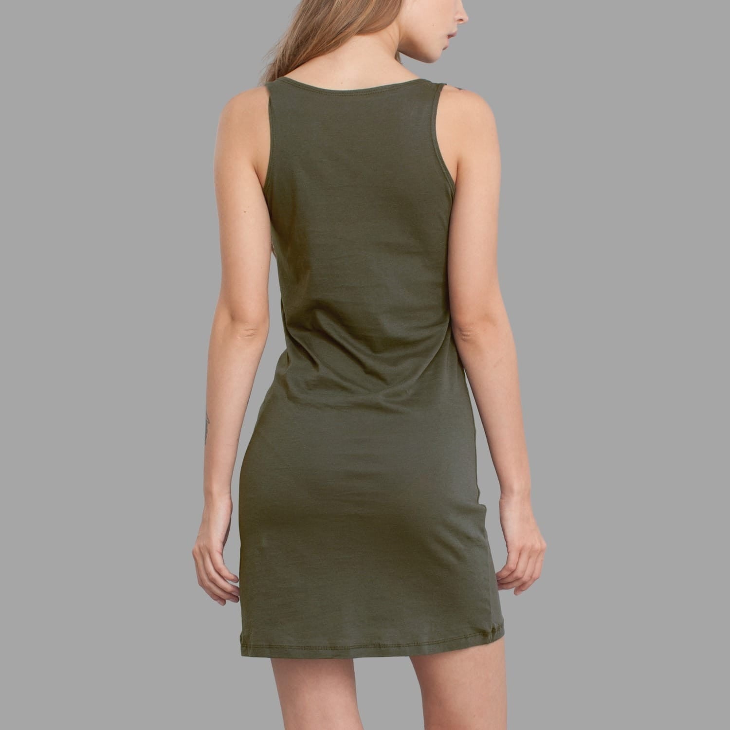 Second Cup Dress Olive — Image 2 by Symbolika