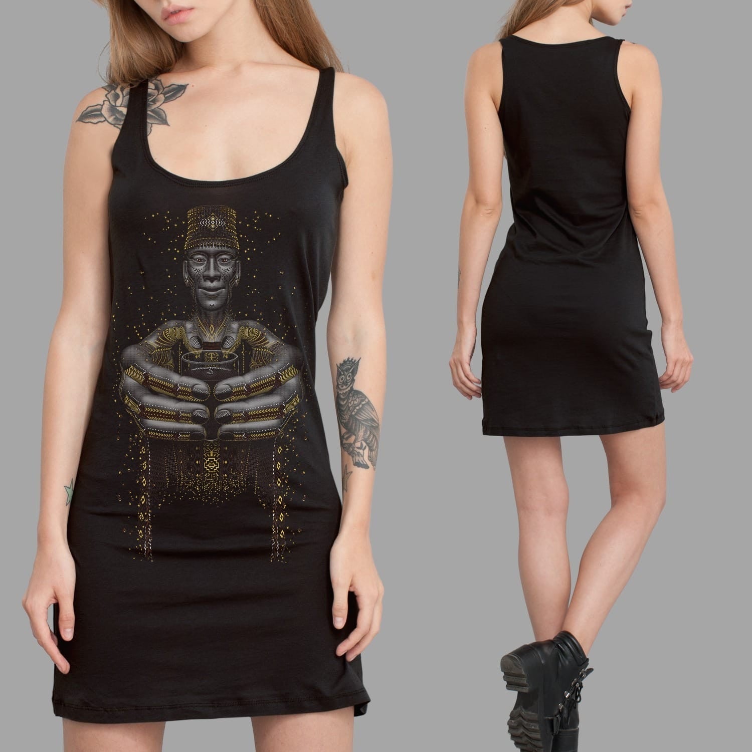 Second Cup Dress Choice of Colors — visionary art by Symbolika