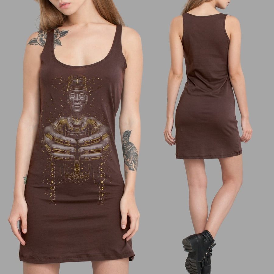 Second Cup Dress Brown — Image 3 by Symbolika