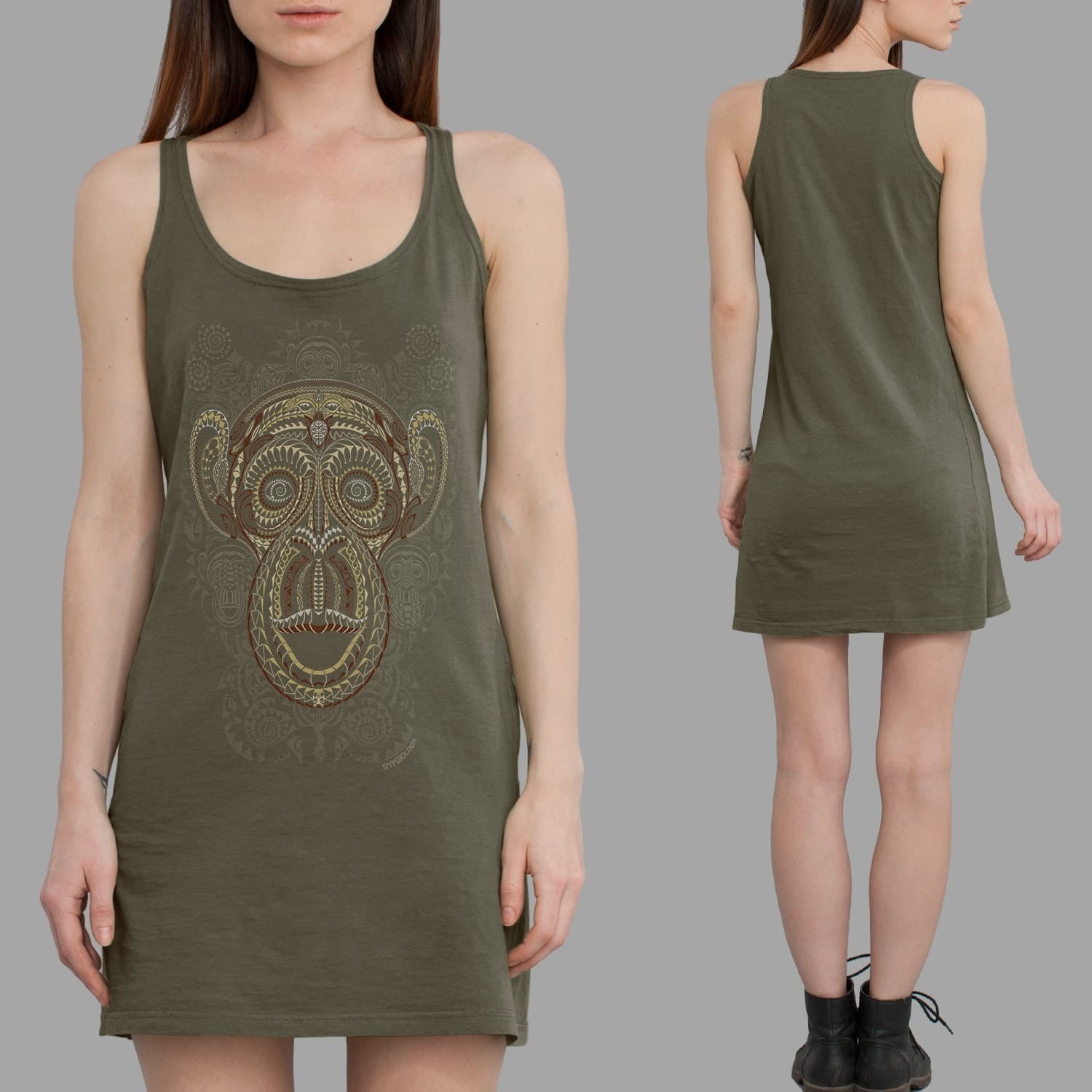 Ta Wise Monkey Dress Choice of Colors — Image 9 by Symbolika