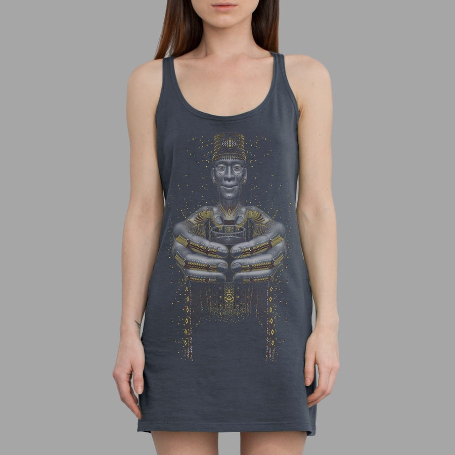Second Cup Dress Grey — visionary art by Symbolika