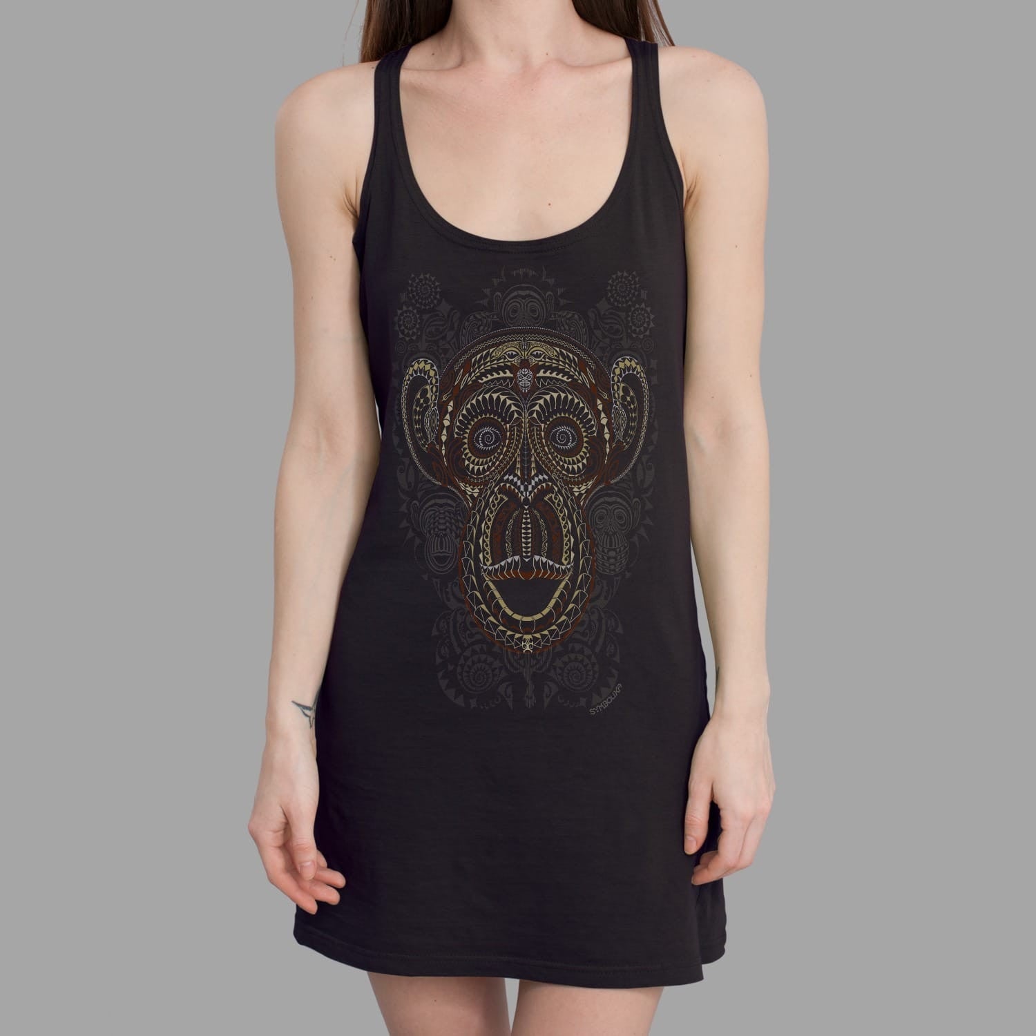 Ta Wise Monkey Dress Choice of Colors — Image 3 by Symbolika