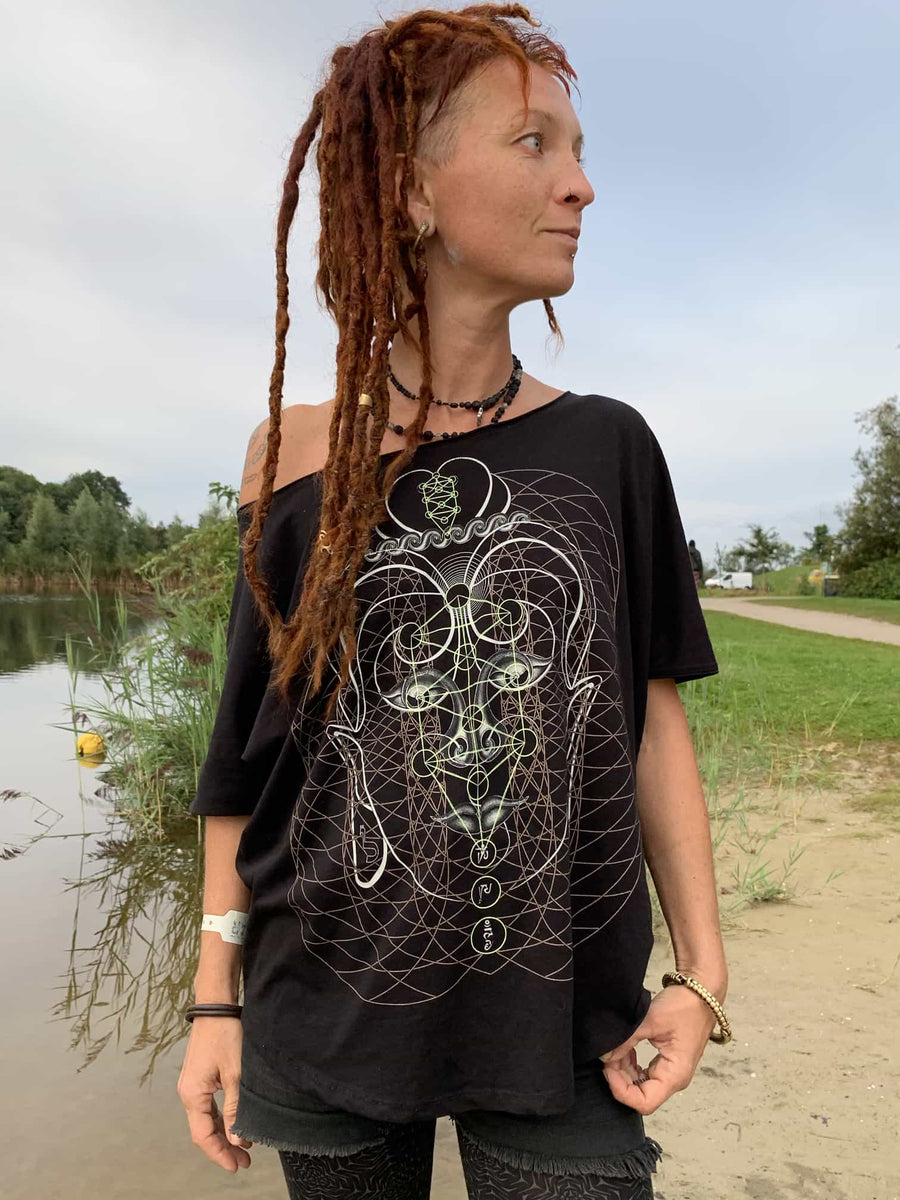 Buddha Vibes Loose T-Shirt Choice of Colors — visionary art by Symbolika