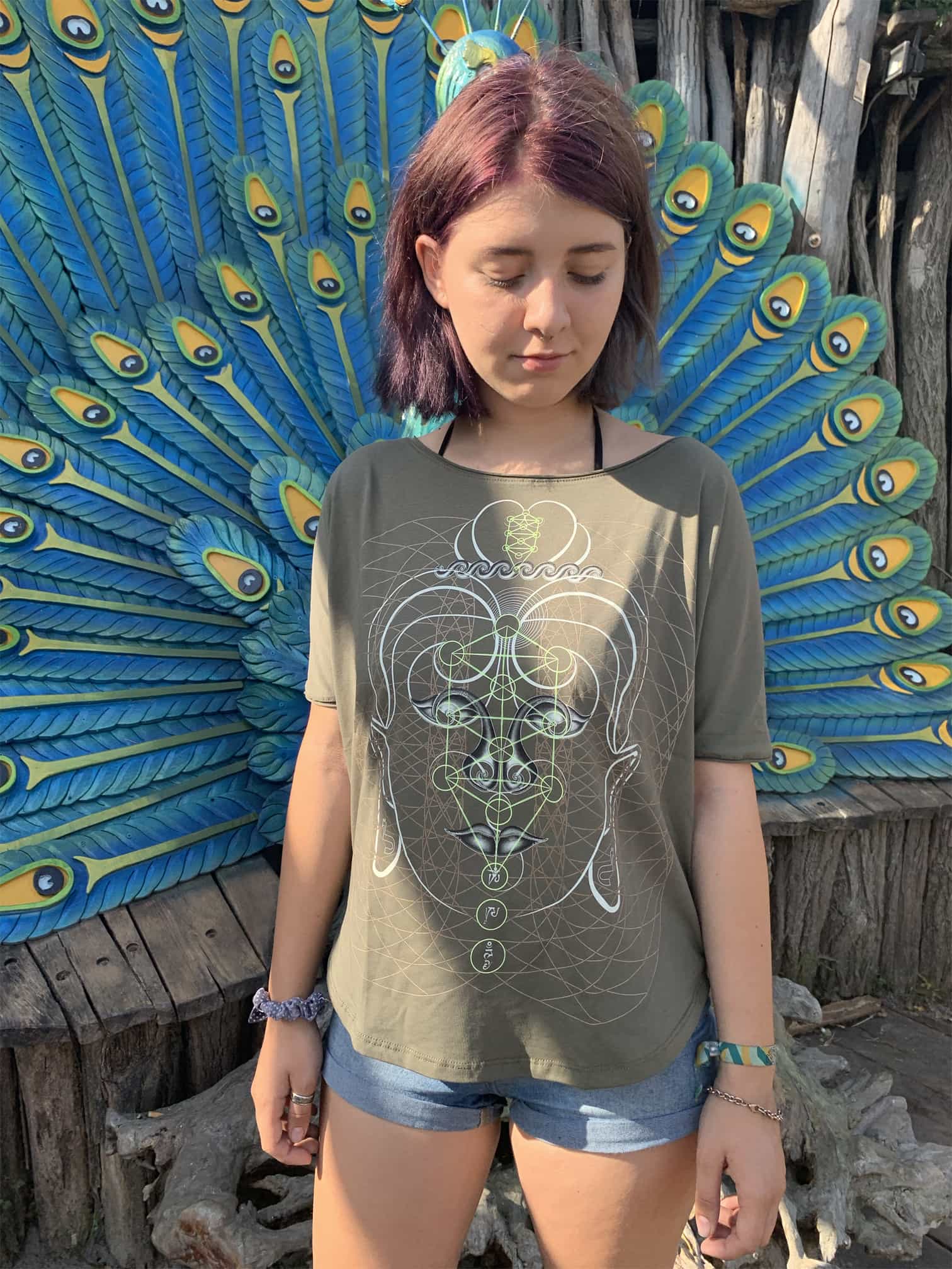 Buddha Vibes Loose T-Shirt Choice of Colors — Image 9 by Symbolika