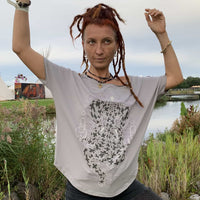 Ganescher Women Loose T-Shirt - Pearl