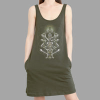 Dance Like A Tree Women Pocket Dress - Black