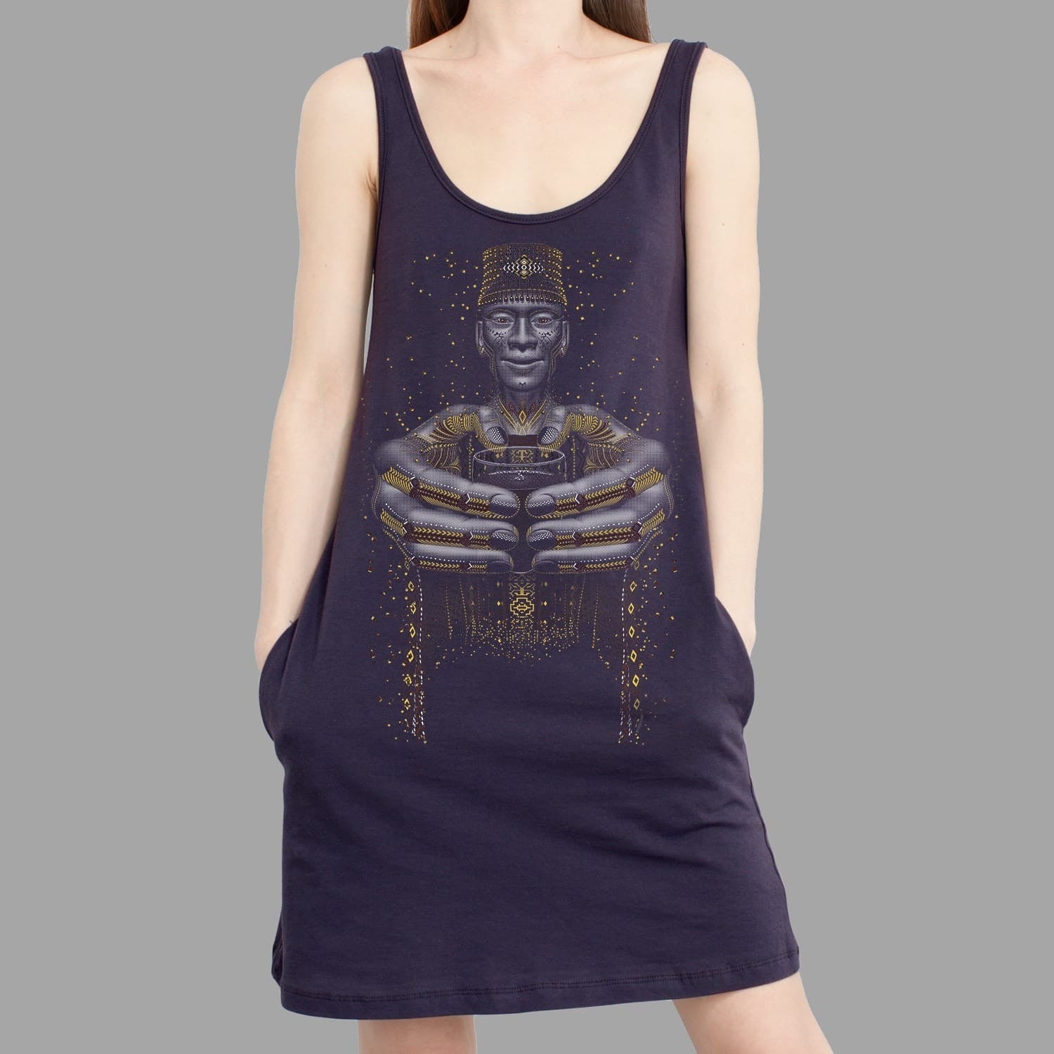 Second Cup Women Pocket Dress - symbolika