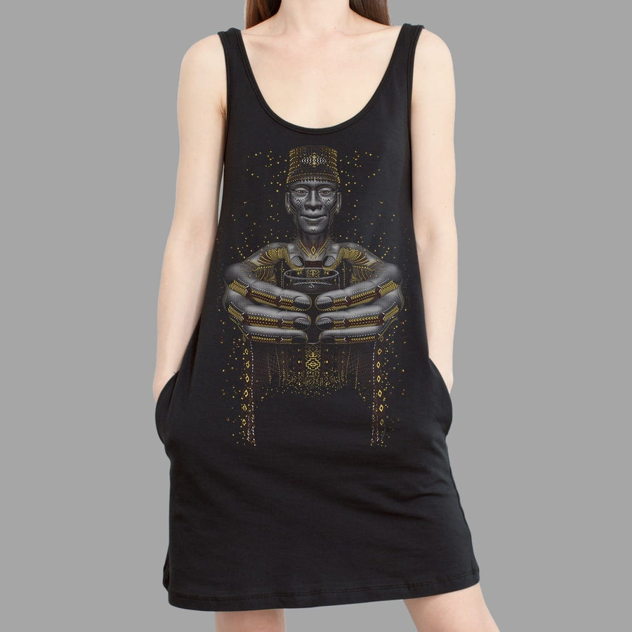 Second Cup Women Pocket Dress - symbolika