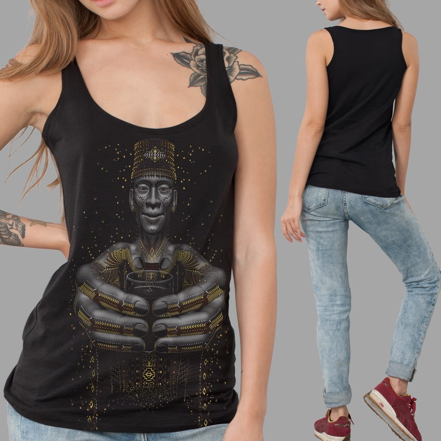 Second Cup Tank Top Black — Image 2 by Symbolika