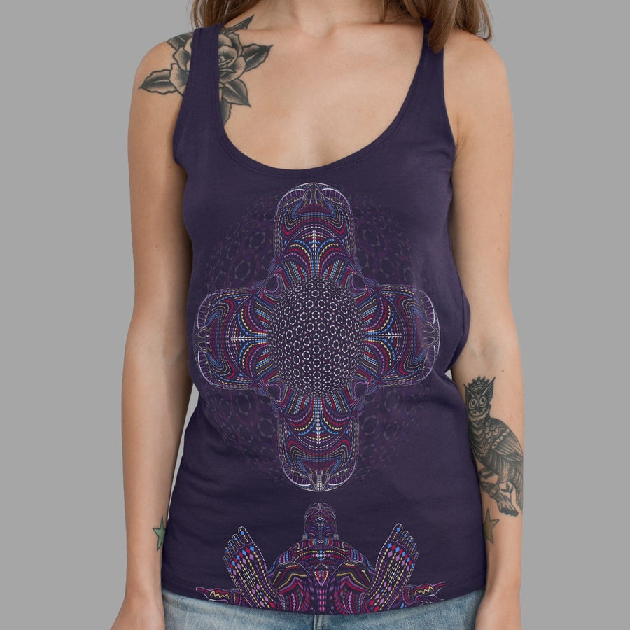 DMT HD Tank Top Aubergine — visionary art by Symbolika