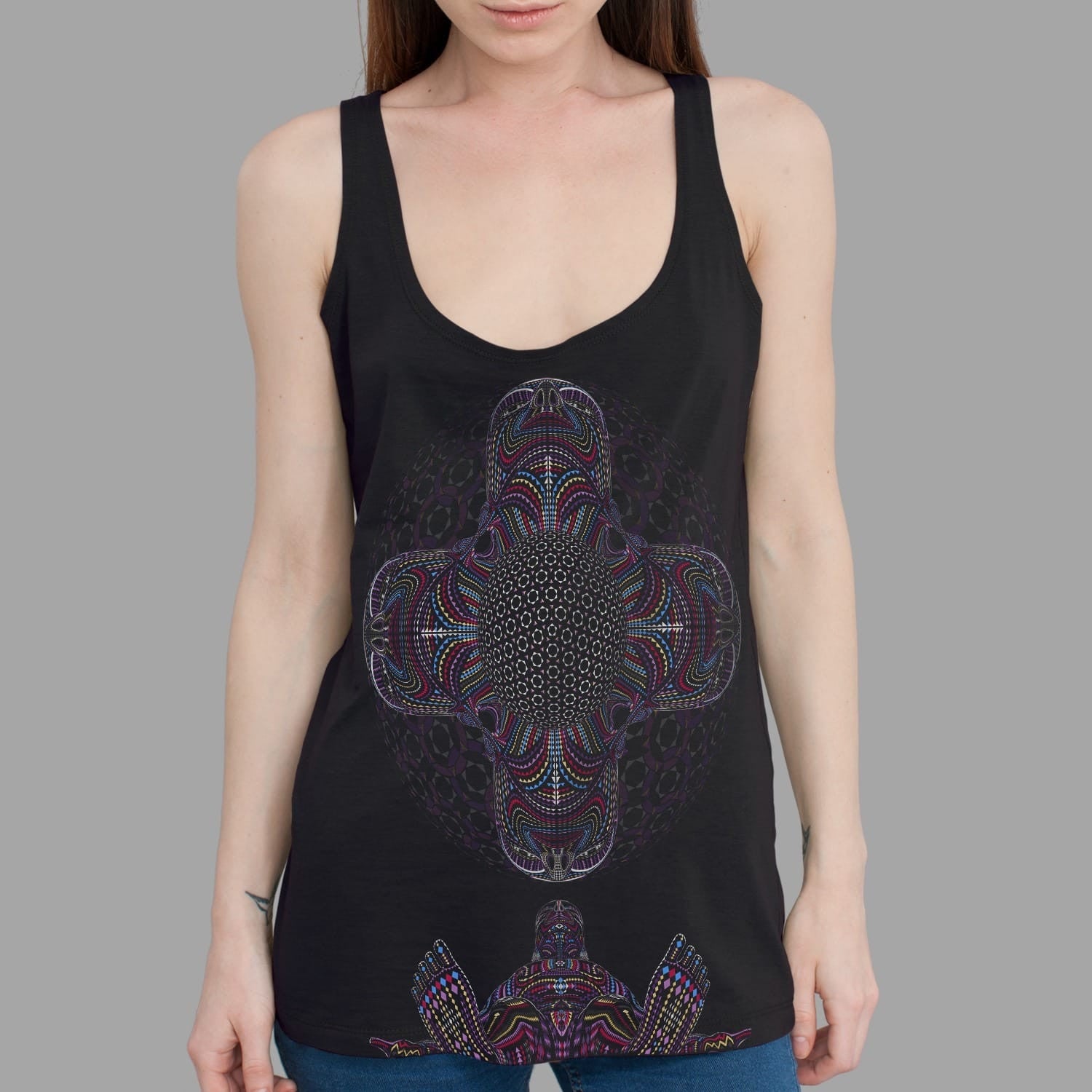 DMT HD Tank Top Black — Image 2 by Symbolika