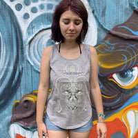 Buddha Vibes Hung Women Vest Top - Pearl