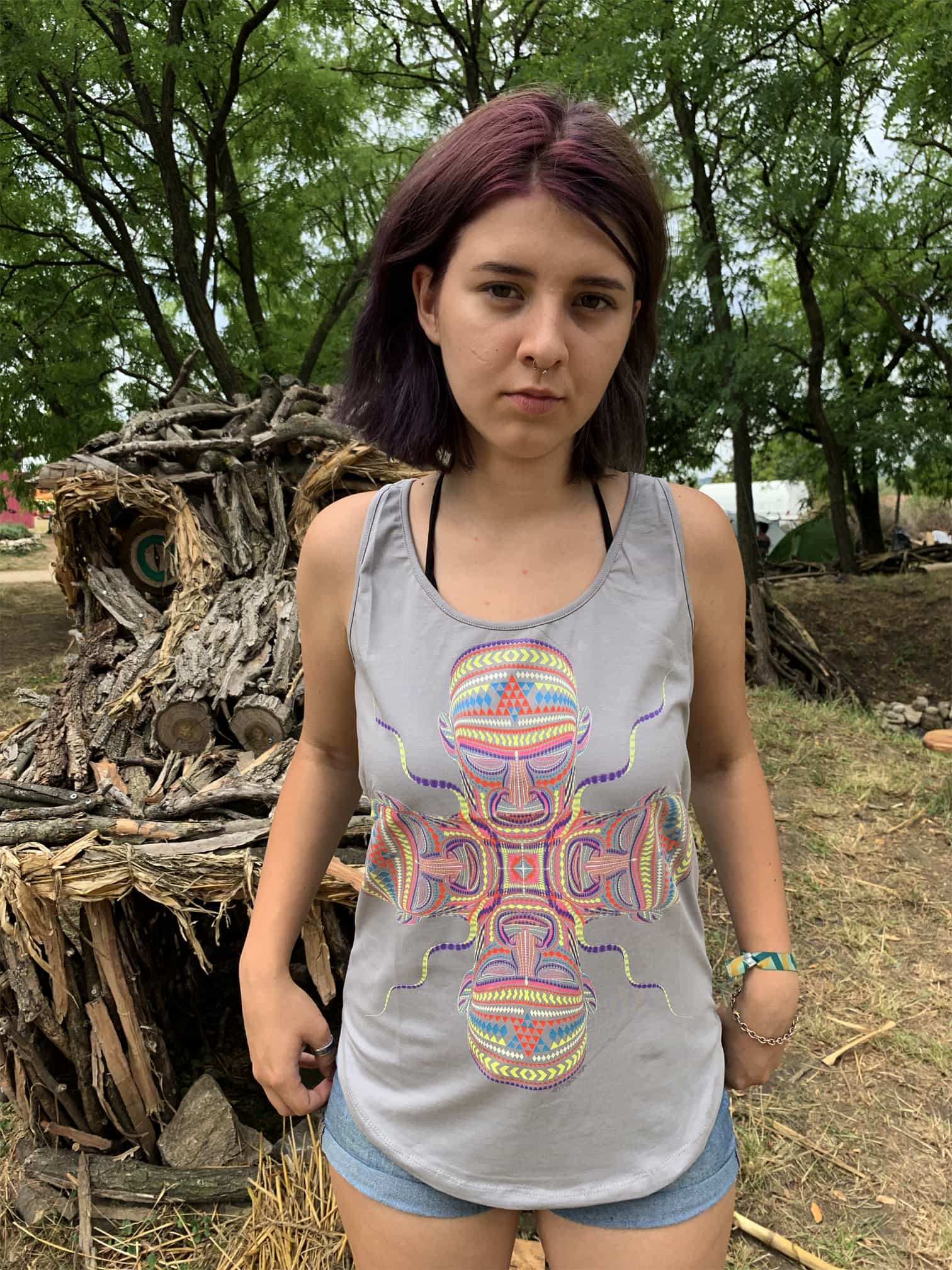 Chango Tank Top — visionary art by Symbolika