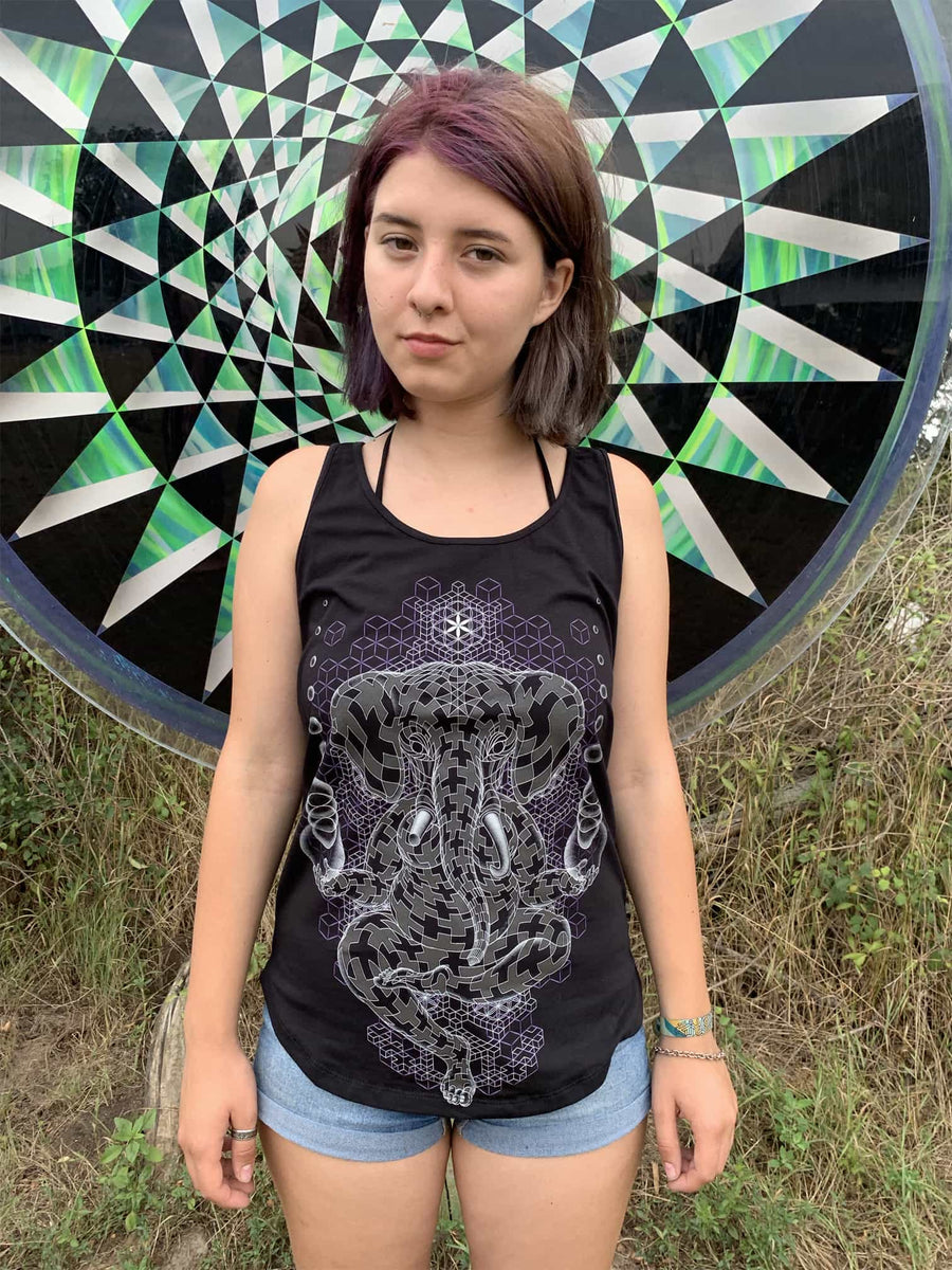 Ganescher Tank Top Black — Image 2 by Symbolika