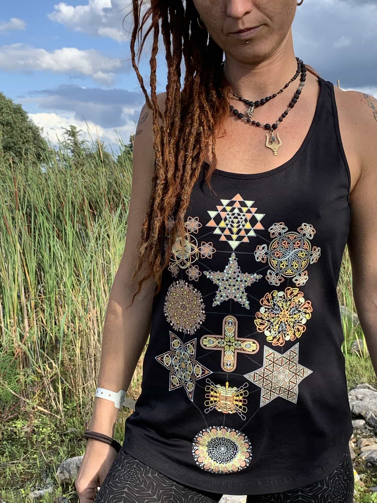 Symbol Tree Tank Top Black — Image 5 by Symbolika